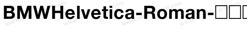 BMWHelvetica-Roman字体转换