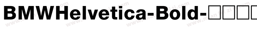 BMWHelvetica-Bold字体转换