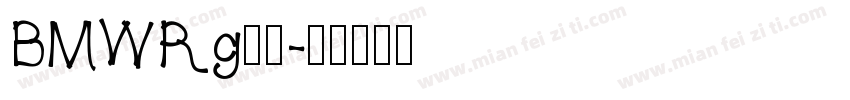 BMWRg字体字体转换