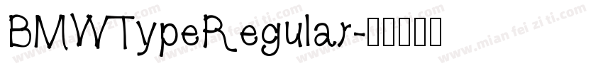BMWTypeRegular字体转换