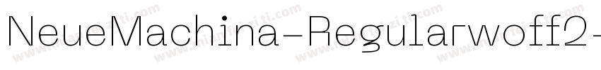NeueMachina-Regularwoff2字体转换