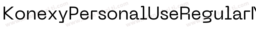 KonexyPersonalUseRegularNeueMachina字体转换