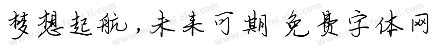 梦想起航，未来可期字体转换