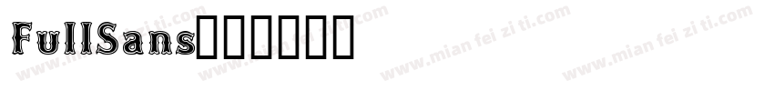 FullSans字体转换