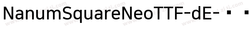 NanumSquareNeoTTF-dE字体转换