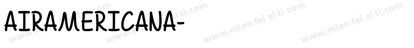 AIRAMERICANA字体转换