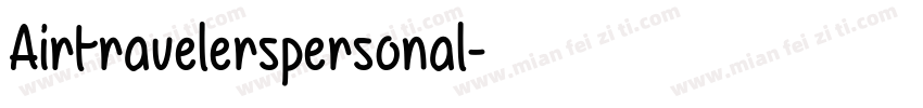 Airtravelerspersonal字体转换