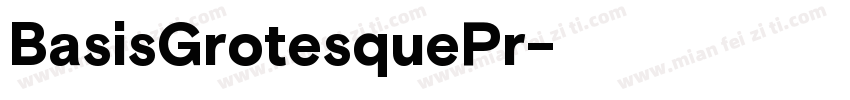 BasisGrotesquePr字体转换