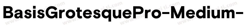 BasisGrotesquePro-Medium字体转换