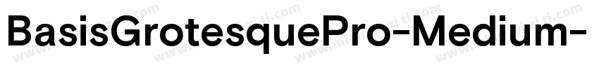 BasisGrotesquePro-Medium字体转换