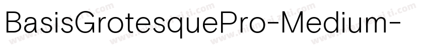 BasisGrotesquePro-Medium字体转换