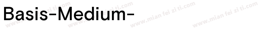 Basis-Medium字体转换