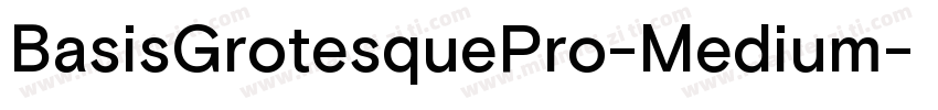 BasisGrotesquePro-Medium字体转换