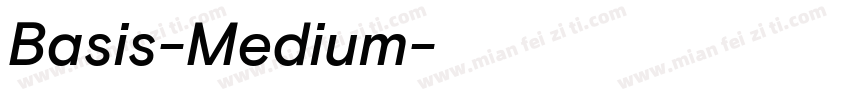 Basis-Medium字体转换