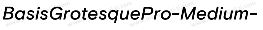 BasisGrotesquePro-Medium字体转换