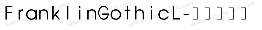 FranklinGothicL字体转换