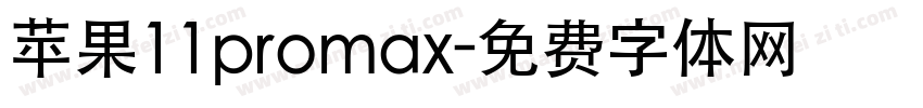 苹果11promax字体转换