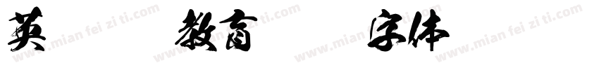 英语规范教育字体转换