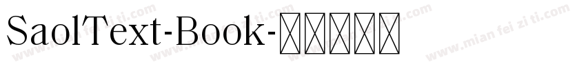 SaolText-Book字体转换