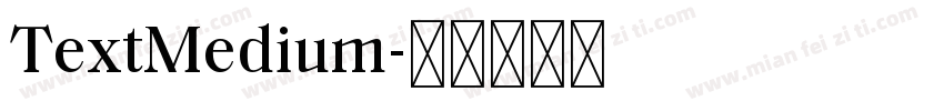 TextMedium字体转换