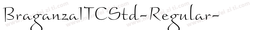 BraganzaITCStd-Regular字体转换