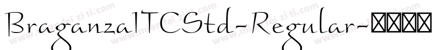 BraganzaITCStd-Regular字体转换