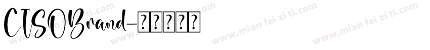 CISOBrand字体转换