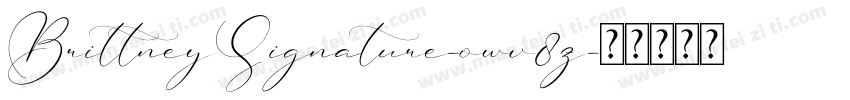 BrittneySignature-owv8z字体转换