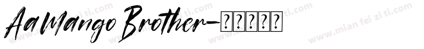 AaMangoBrother字体转换
