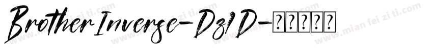 BrotherInverse-Dz1D字体转换