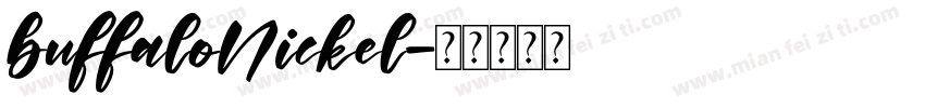 buffaloNickel字体转换