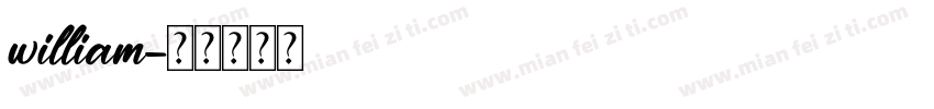 william字体转换