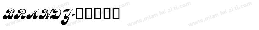 BRANDY字体转换