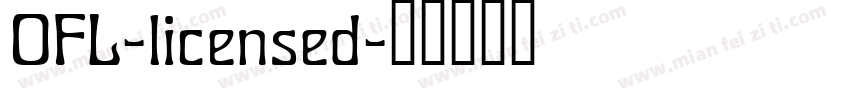 OFL-licensed字体转换