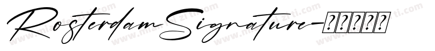 RosterdamSignature字体转换