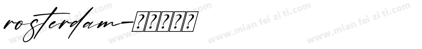 rosterdam字体转换