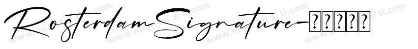 RosterdamSignature字体转换