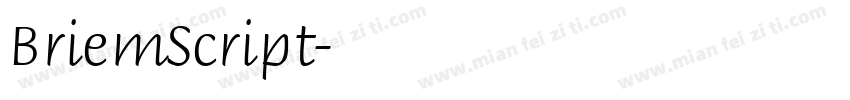 BriemScript字体转换