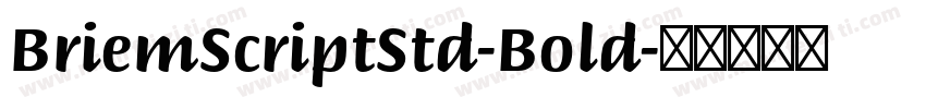 BriemScriptStd-Bold字体转换