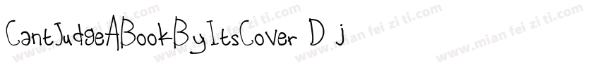 CantJudgeABookByItsCover-D3j9字体转换