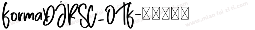 FormaDJRSC_OTF字体转换