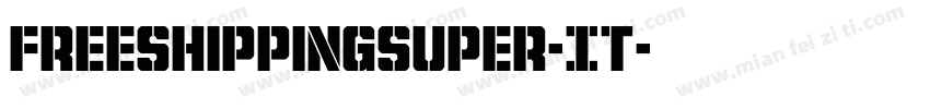 FreeShippingSuper-It字体转换