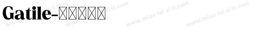 Gatile字体转换