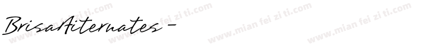 BrisaAiternates中字体转换