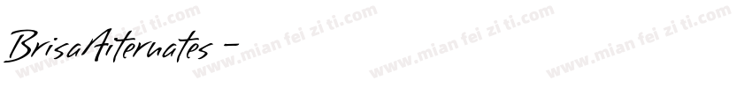 BrisaAiternates中字体转换