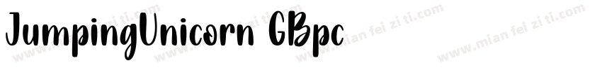 JumpingUnicorn-GBpc-字体转换