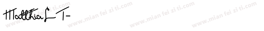 MatthiaLT字体转换