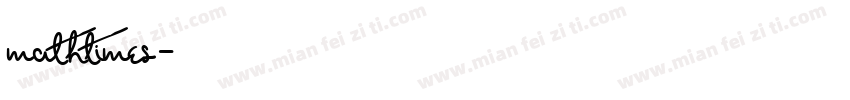 mathtimes字体转换