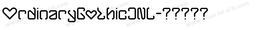OrdinaryGothicJNL字体转换