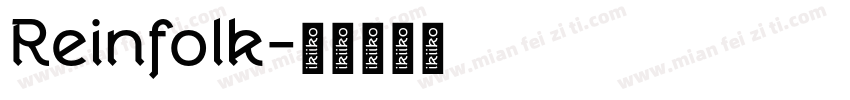 Reinfolk字体转换
